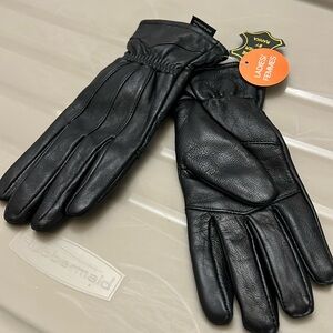 NEW- Genuine Leather Gloves size small black